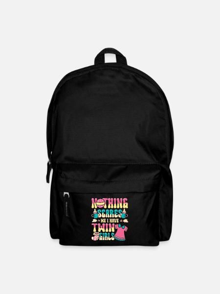 Nichts Macht Mir Angst, Ich Habe Zwillingsmädchen. - Rucksack - Schwarz