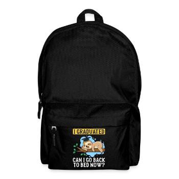 Sloth Graduation Lazy Student - Backpack - black - Front