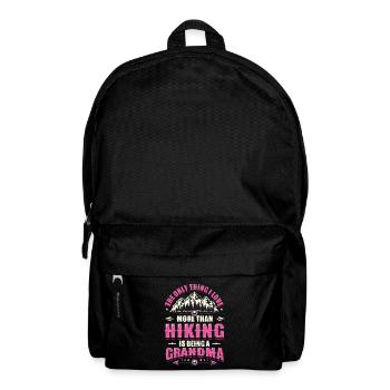 Grand-père errant dans la montagne. - Sac à dos - noir - Devant