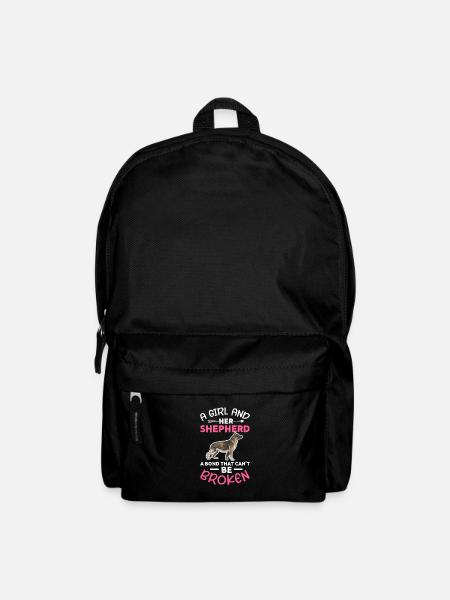 German Shepherd Girl - Backpack - black
