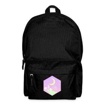 Pastel Goth Moon Kawaii Cute Crescent - Backpack - black - Front