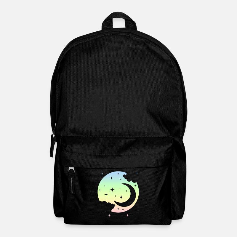 Kawaii Mond Pastel Goth Niedlich - Rucksack - Schwarz