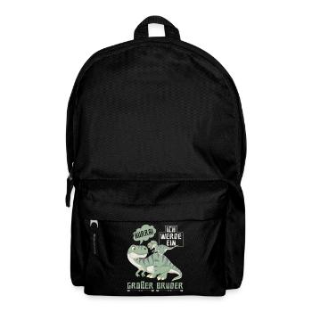Dinosaurier Großer Bruder - Rucksack - Schwarz - Vorne