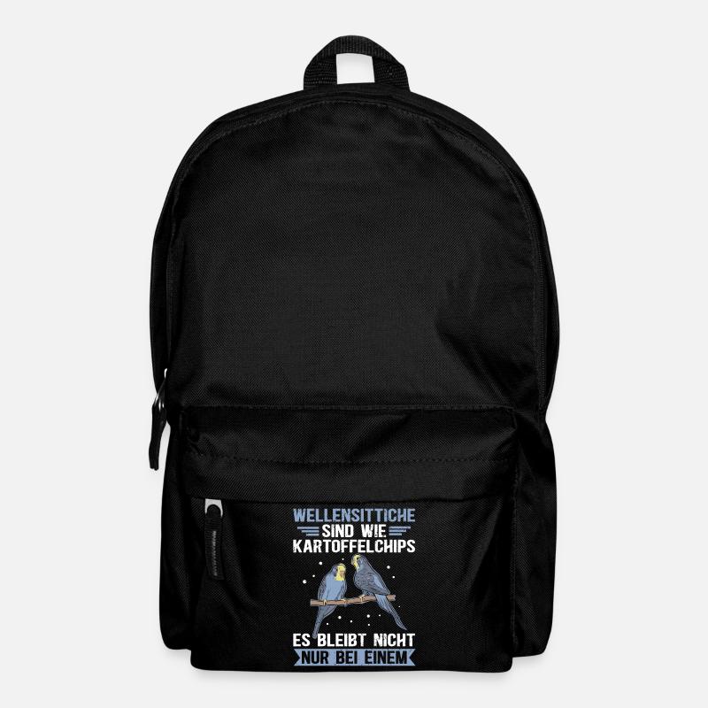 Wellensittich Besitzer Wellensittiche Geschenk - Rucksack - Schwarz