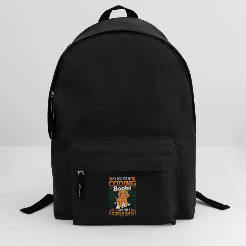 Dog Bytes Code Computer Joke Programming Backpack