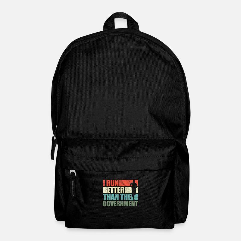 Laufen Läufer Jogging Joggen Läuferin Geschenk - Rucksack - Schwarz