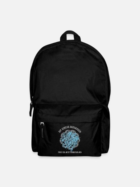 Anti Stress Sleep Shirt Funny sayings - Backpack - black
