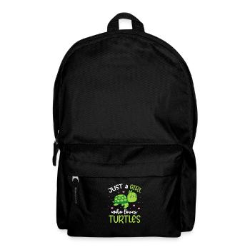 Turtle Turtle Sea Sea Creatures Gift - Backpack - black - Front