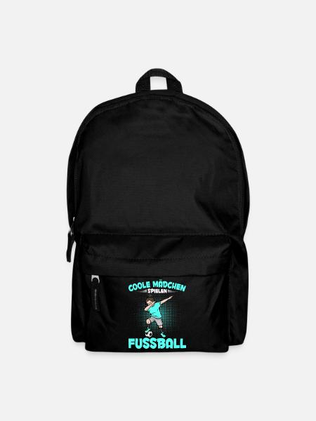 Dabbing Fußballspieler Mädchen Fußballer - Rucksack - Schwarz