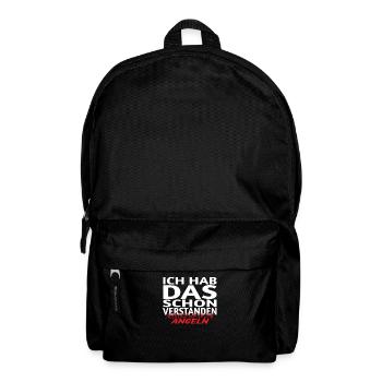 Angler Geschenkidee Hobby Angeln - Rucksack - Schwarz - Vorne