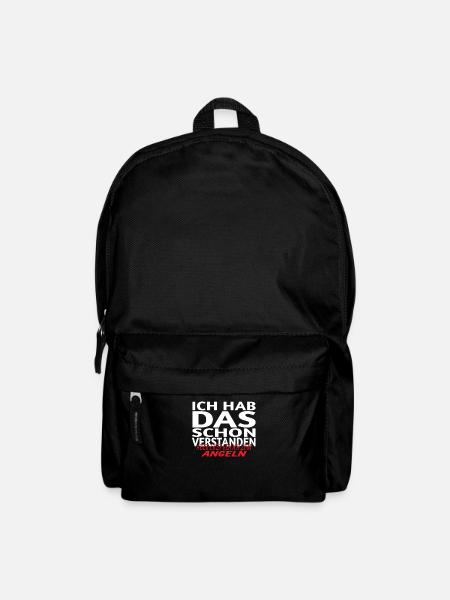 Angler Geschenkidee Hobby Angeln - Rucksack - Schwarz
