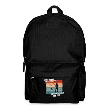 Angler Geschenkidee Hobby Angeln - Rucksack - Schwarz - Vorne