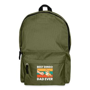 Australian Dingo Dog Papa Best Dingo Dad Ever - Rucksack - Olivgrün - Vorne