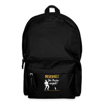 Angler Geschenkidee Hobby Angeln - Rucksack - Schwarz - Vorne