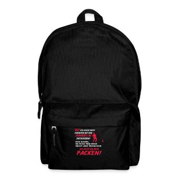 Angler Geschenkidee Hobby Angeln - Rucksack - Schwarz - Vorne