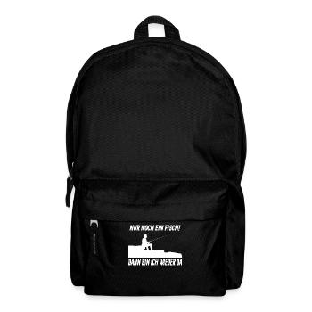 Angler Geschenkidee Hobby Angeln - Rucksack - Schwarz - Vorne