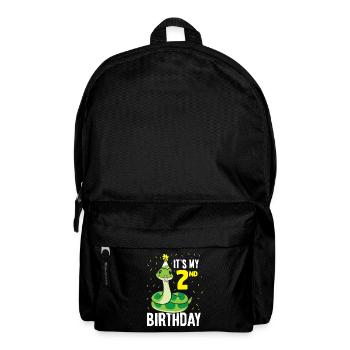 Serpents C’est mon 2ème anniversaire Anniversaire 2 ans - Sac à dos - noir - Devant