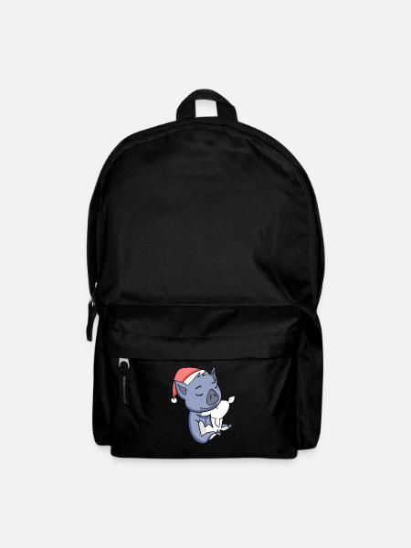 Fledermaus Weihnachten - Rucksack - Schwarz
