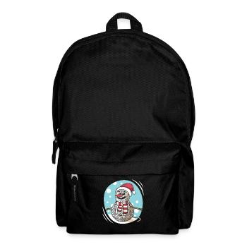 Fil Bonhomme de neige Couture Tricot Crochet - Sac à dos - noir - Devant