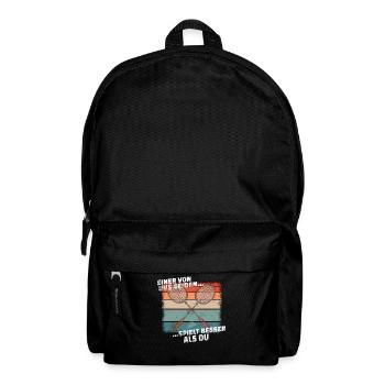 Badminton Geschenkidee Sport Design - Rucksack - Schwarz - Vorne