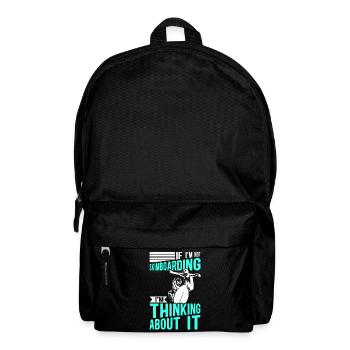 Skimboard Surfing Skimborden Skimbording Gift - Backpack - black - Front