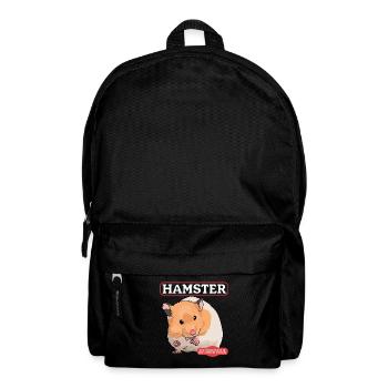 Hamster Golden Hamster Dwarf Hamster Gift - Backpack - black - Front