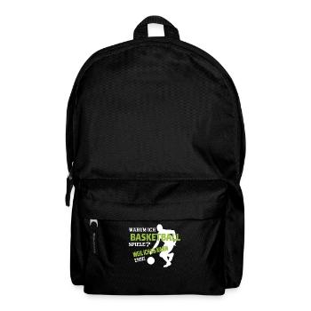 Basketball Geschenkidee Sport Design - Rucksack - Schwarz - Vorne