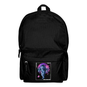Vaporwave Glitch Retro Astronaut - Rucksack - Schwarz - Vorne