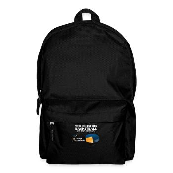 Basketball Geschenkidee Sport Design - Rucksack - Schwarz - Vorne