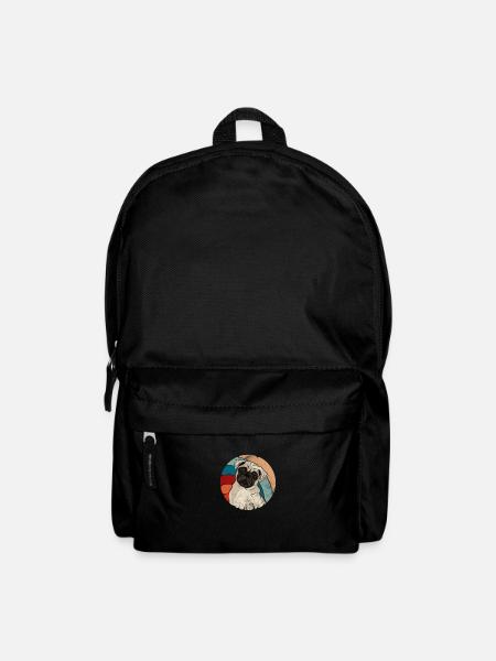 Mops - Rucksack - Schwarz