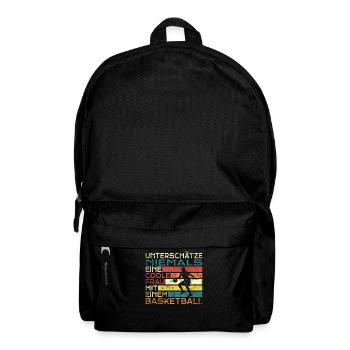 Basketball Geschenkidee Sport Design - Rucksack - Schwarz - Vorne