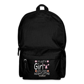 I m Just A Girl Who Loves Weightlifting - Sac à dos - noir - Devant