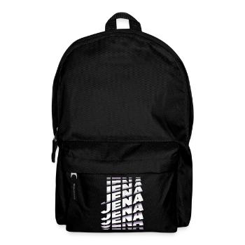 Jena Germany City Font Skyline Home - Backpack - black - Front