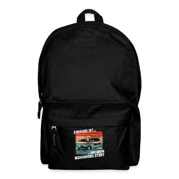 Camper Gift Idea Camping - Backpack - black - Front