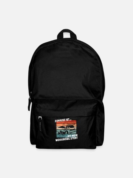 Camper Geschenkidee Camping - Rucksack - Schwarz