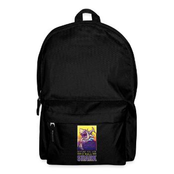 Bevor Sie fragen: Es war eine Haifischbeinprothese - Rucksack - Schwarz - Vorne