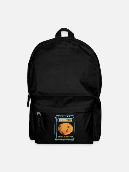 Kekse Cookie Plätzchen Keks Backen Geschenk - Rucksack - Schwarz