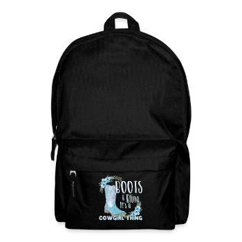 Funny Boots Bling Women Country - Backpack - black - Front