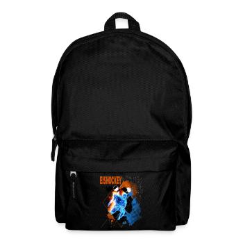 Eishockey Spieler Eishockeyspieler Neon Bunt - Rucksack - Schwarz - Vorne