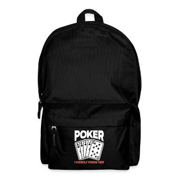 Poker Player Poker Player Poker Gift - Backpack - black - Front