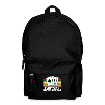 Poker Spieler Pokerspieler Pokern Geschenk - Rucksack - Schwarz - Vorne