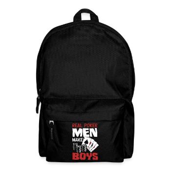 Poker Spieler Pokerspieler Pokern Geschenk - Rucksack - Schwarz - Vorne