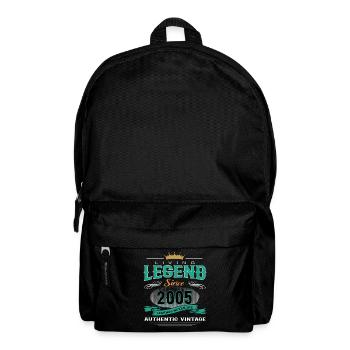 Anniversaire - Légende vivante depuis 2005 - Sac à dos - noir - Devant