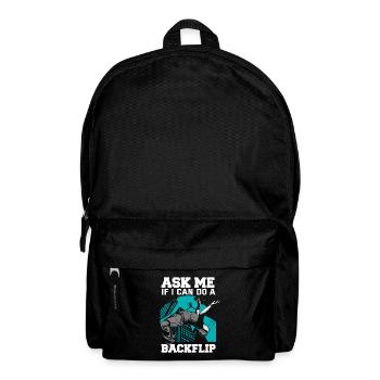 Lustiges Parkourläufer Freerunner Geschenk - Rucksack - Schwarz - Vorne