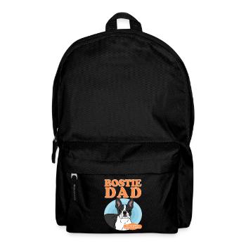 Boston Terrier Dad Hundebesitzer Hunde Geschenk - Rucksack - Schwarz - Vorne