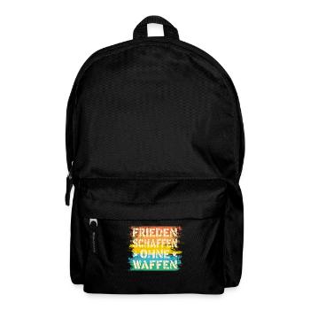 Frieden Schaffen ohne Waffen, Freiheit retro - Rucksack - Schwarz - Vorne