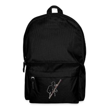 Bassoon Player Simple Drawing with a Colorful - Rucksack - Schwarz - Vorne