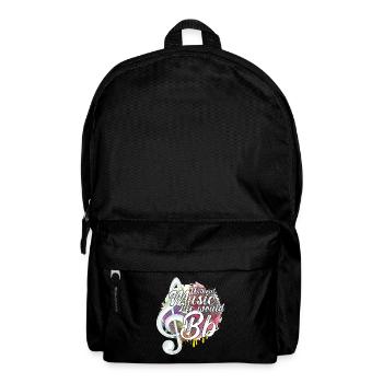 Ohne Musik würde das Leben B Flat Zitat - Rucksack - Schwarz - Vorne