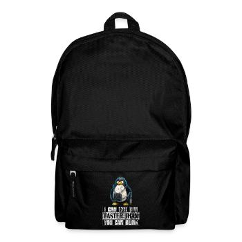 I Can Exit VIM Faster Than You Can Blink Linux - Rucksack - Schwarz - Vorne
