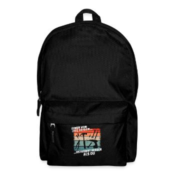 DIY Gift Idea Craftsmen - Backpack - black - Front